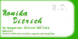 monika ditrich business card
